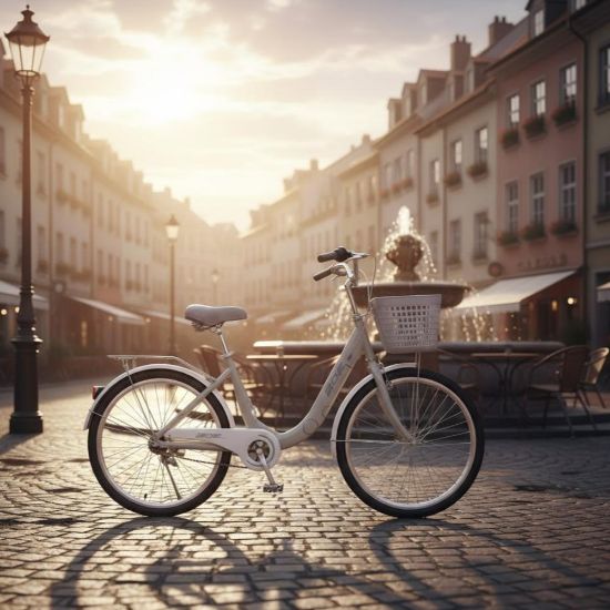 صورة دراجة هوائية نسائية مقاس 24 مع سلة أمامية